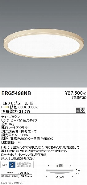 ERG5498NB Ɩ V[OCg CguE LED F  `6