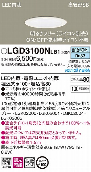LGD3100NLB1 pi\jbN _ECg zCg 100 LED F  gU (LGB76310LB1 i)
