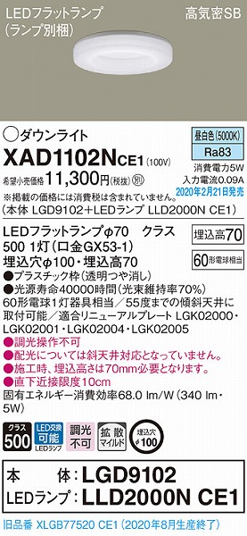 XAD1102NCE1 pi\jbN _ECg NA 100 LEDiFj gU (XLGB77520CE1 pi)