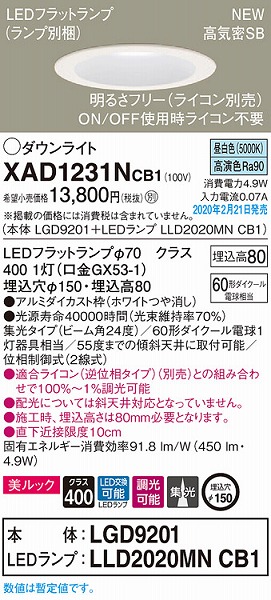 XAD1231NCB1 pi\jbN _ECg zCg 150 LED F  gU