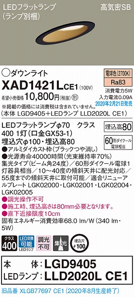 XAD1421LCE1 pi\jbN XΓVp_ECg ubN 100 LEDidFj W (XLGB77697CE1 pi)