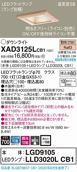 XAD3125LCB1 pi\jbN a_ECg  100 LED dF  W (XLGB78637CB1 i)
