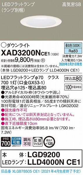 XAD3200NCE1 pi\jbN _ECg zCg 125 LEDiFj gU (XLGB78505CE1 pi)