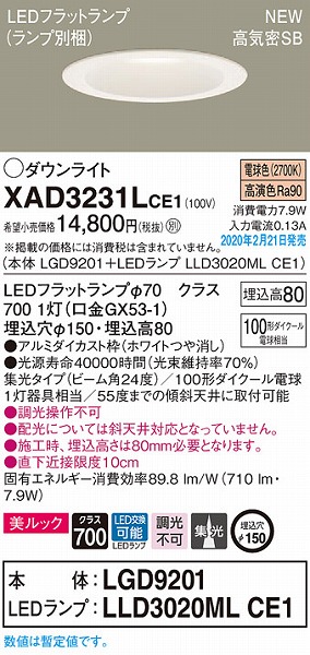 XAD3231LCE1 pi\jbN _ECg zCg 150 LEDidFj W
