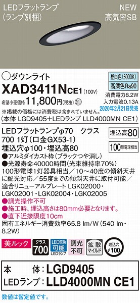 XAD3411NCE1 pi\jbN XΓVp_ECg ubN 100 LEDiFj gU (LGB74395LE1 pi)