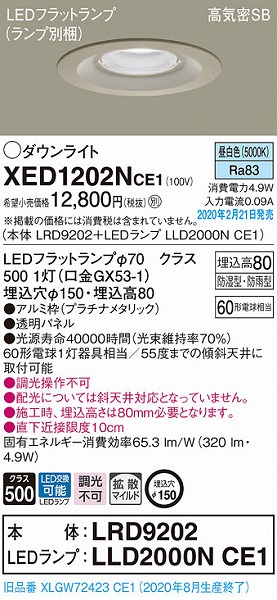 XED1202NCE1 pi\jbN p_ECg v`i 150 LEDiFj gU (XLGW72423CE1 i)