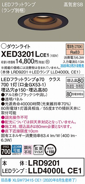 XED3201LCE1 pi\jbN p_ECg ubN 150 LEDidFj gU (XLGW73415CE1 i)