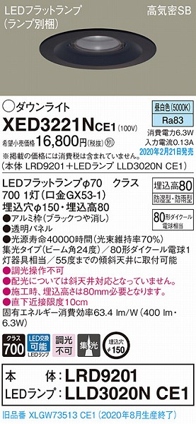 XED3221NCE1 pi\jbN p_ECg ubN 150 LEDiFj W (XLGW73513CE1 i)