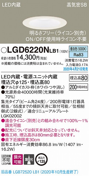 LGD6220NLB1 pi\jbN _ECg zCg LED F  gU (LGB72520LB1 pi)