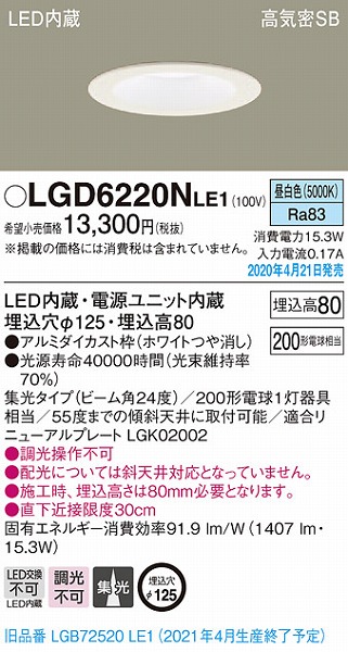 LGD6220NLE1 pi\jbN _ECg zCg LEDiFj gU (LGB72520LE1 pi)