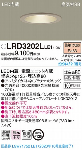 LRD3202LLE1 pi\jbN p_ECg v`i LEDidFj gU (LGW71752LE1 pi)