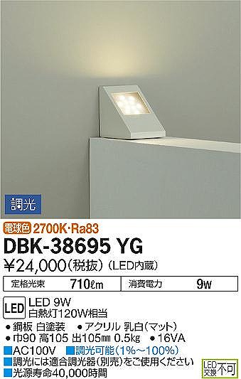 DBK-38695YG _CR[ uPbg LED dF 