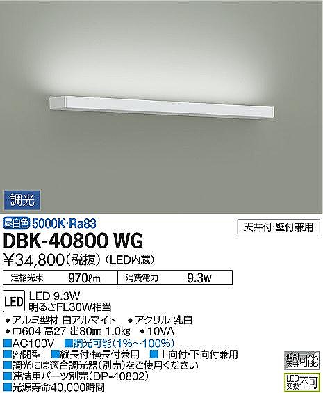 DBK-40800WG _CR[ uPbg L604 LED F 