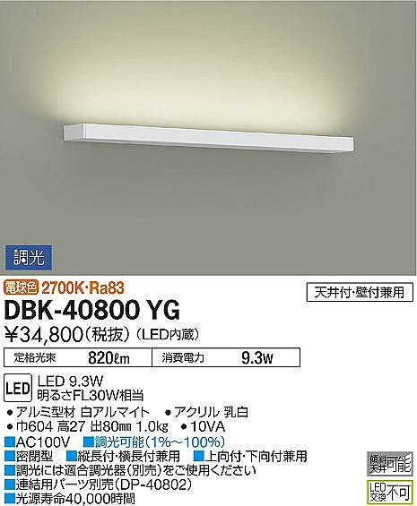 DBK-40800YG _CR[ uPbg L604 LED dF 