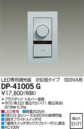 DP-41005G _CR[ tʑ Vo[ 300VAp