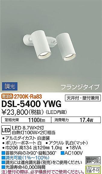DSL-5400YWG _CR[ X|bgCg  LED dF 