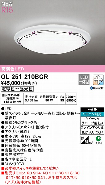 OL251210BCR I[fbN V[OCg FLED F  Bluetooth `6