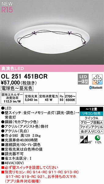 OL251451BCR I[fbN V[OCg FLED F  Bluetooth `12