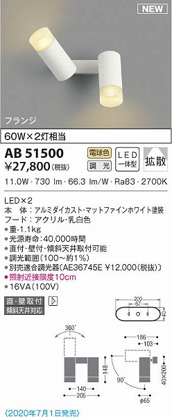 AB51500 RCY~ uPbgCg zCg LED dF  gU