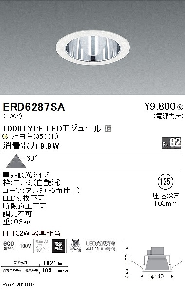 ERD6287SA Ɩ _ECg LED(F)