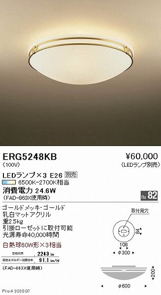 ERG5248KB Ɩ V[OCg S[h 600 vʔ