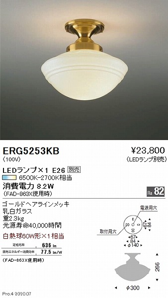 ERG5253KB | コネクトオンライン
