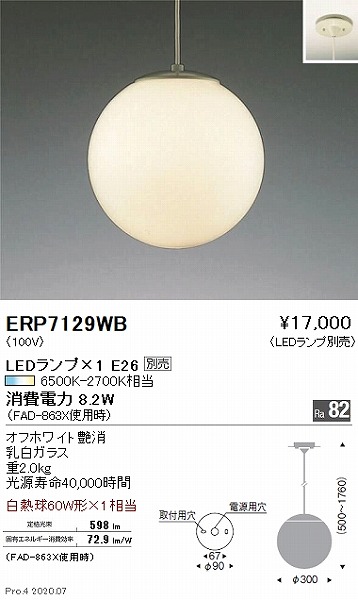 ERP7129WB Ɩ y_gCg  300 vʔ