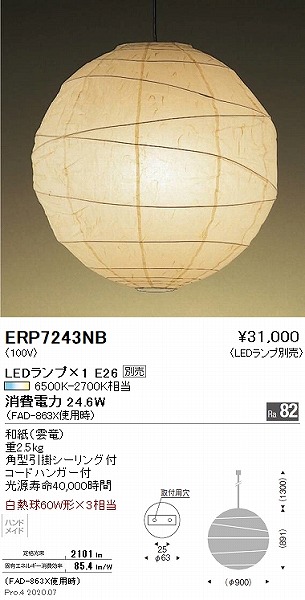 ERP7243NB Ɩ ay_gCg a 900 vʔ