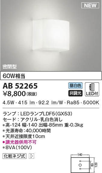 AB52265 RCY~ uPbgCg LED(F)