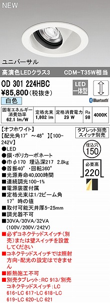 OD301224HBC I[fbN jo[T_ECg zCg LED F  Bluetooth z@\