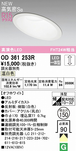 OD361253R I[fbN XΓVp_ECg 150 LED F 
