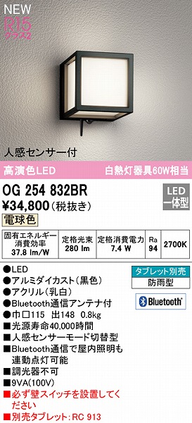 OG254832BR I[fbN |[`Cg ubN LED F  Bluetooth ZT[t