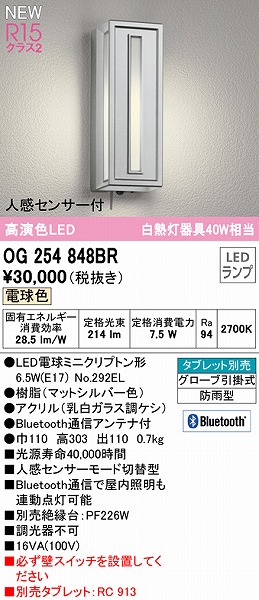 OG254848BR I[fbN |[`Cg Vo[ LED dF  Bluetooth ZT[t