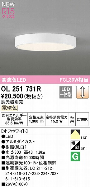 OL251731R I[fbN ^V[OCg zCg 300 LED dF 