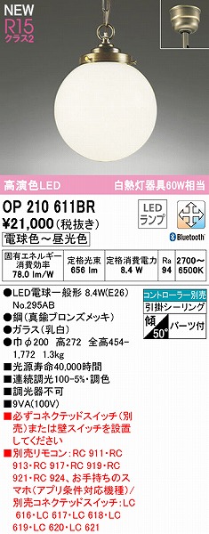 OP210611BR I[fbN y_gCg LED F  Bluetooth