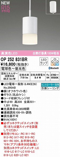 OP252831BR I[fbN y_gCg zCg LED F  Bluetooth