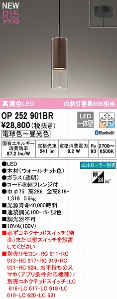 OP252901BR I[fbN y_gCg EH[ibg LED F  Bluetooth