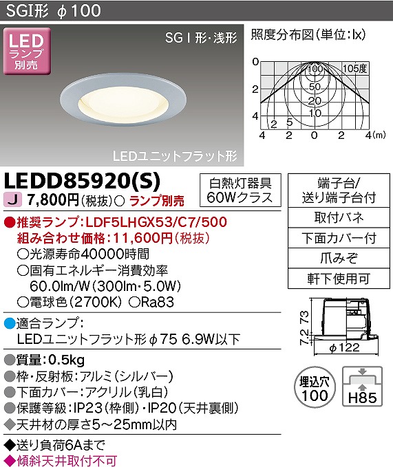 LEDD85920(S)  p_ECg Vo[ 100 vʔ Lp