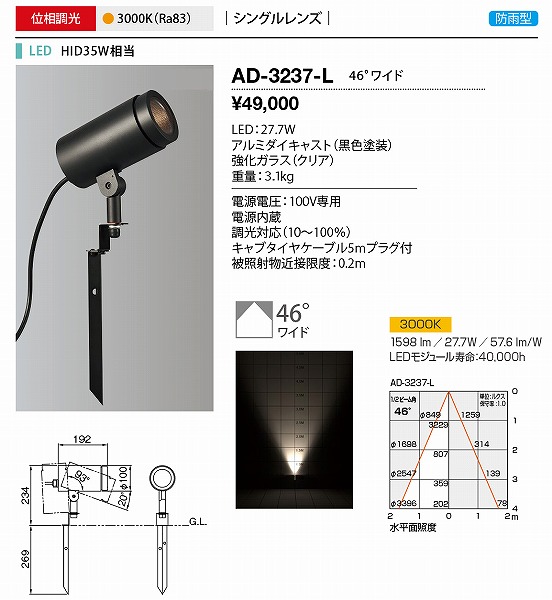 AD-3237-L RcƖ OX|bgCg  LED dF  Lp