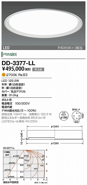 DD-3377-LL RcƖ x[XCg F 1250 LED dF 