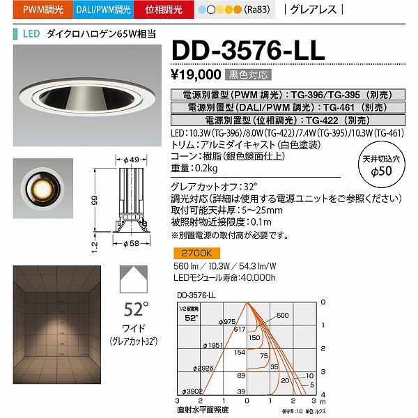 DD-3576-LL RcƖ _ECg 50 LED dF  Lp