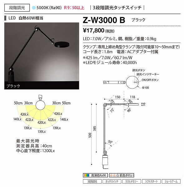 Z-W3000B RcƖ [bgCg ubN LED F i