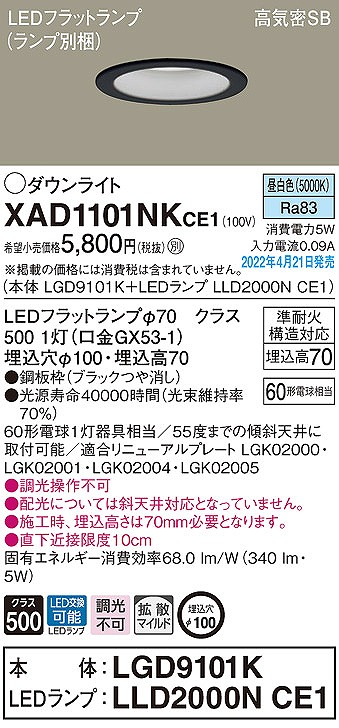 XAD1101NKCE1 pi\jbN _ECg ubN 100 LEDiFj gU