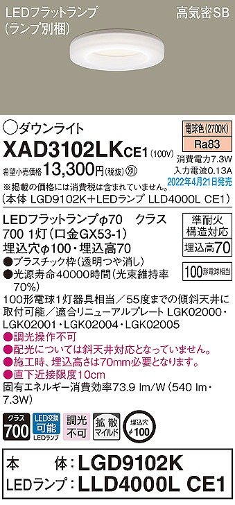 XAD3102LKCE1 pi\jbN _ECg NA 100 LEDidFj gU