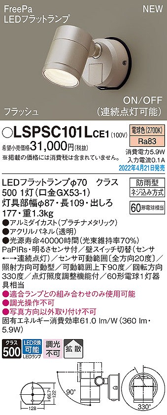 LSPSC101LCE1 pi\jbN OpX|bgCg LEDidFj ZT[t