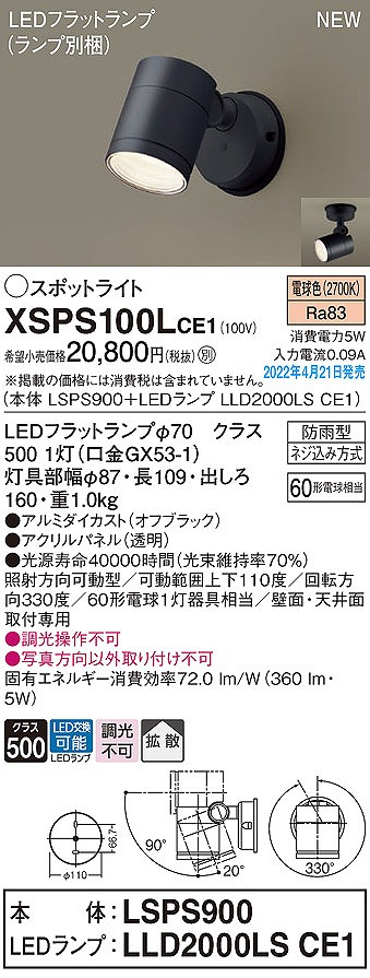 XSPS100LCE1 pi\jbN OpX|bgCg LEDidFj