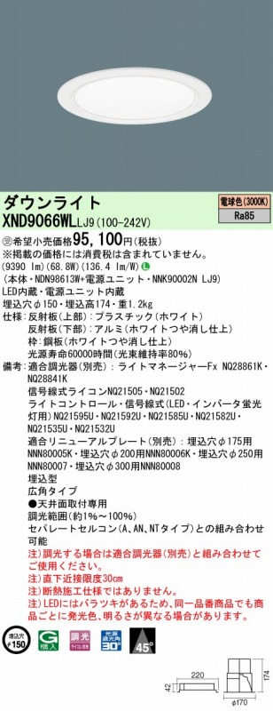 XND9066WLLJ9 pi\jbN _ECg zCg 150 LED dF 