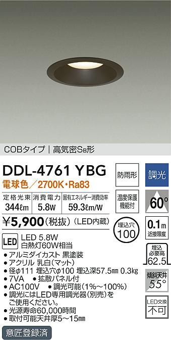 DDL-4761YBG _CR[ p_ECg ubN 100 LED dF  gU