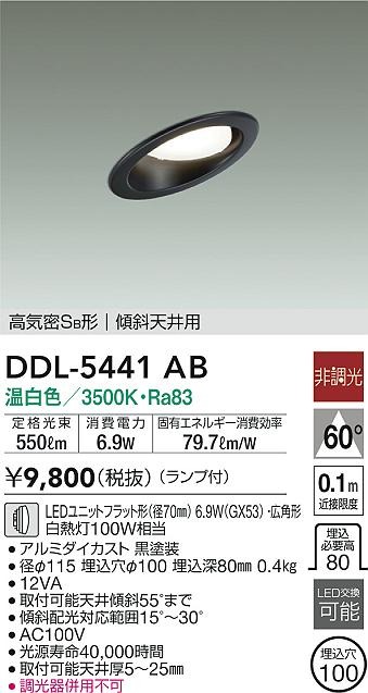 DDL-5441AB _CR[ XΓVp_ECg ubN 100 LED(F) Lp