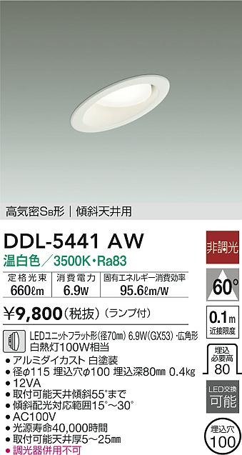 DDL-5441AW _CR[ XΓVp_ECg zCg 100 LED(F) Lp